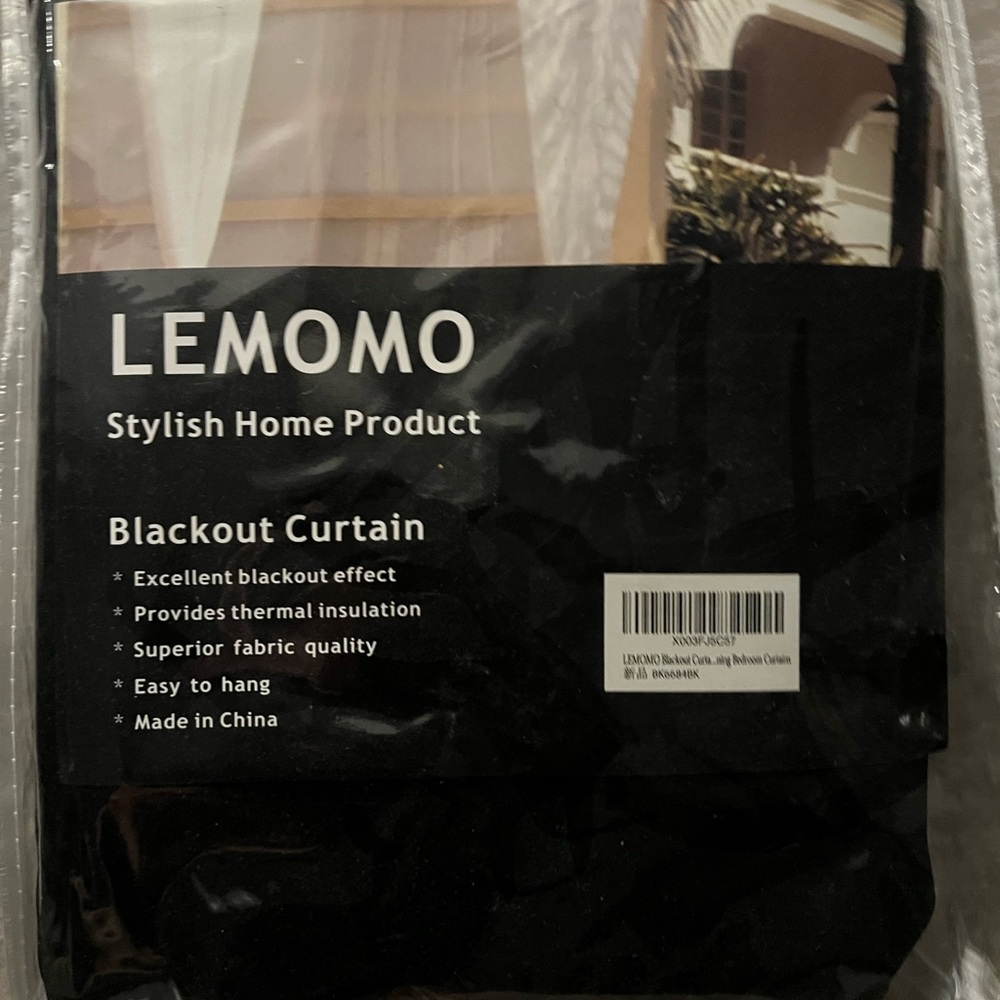 Blackout Curtain - Black